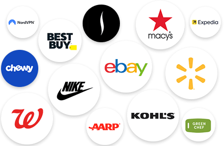 Various retailer logos